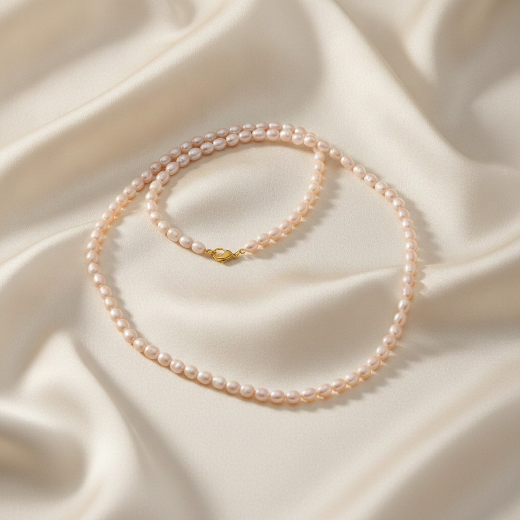 Moti Freshwater Pearl Mala Necklace