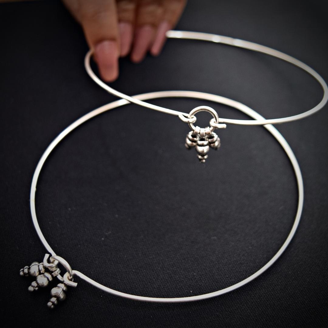 Silver Anklet with Ghungroo 2